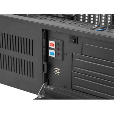 Lanberg SC01-4504-10B 19" 4U SZÉL:430mm MÉLY:450mm MAG:177mm táp nélküli rack szerver ház