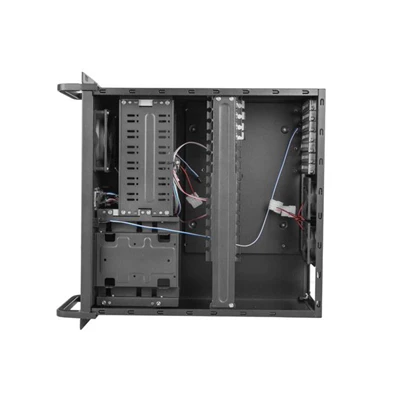 Lanberg SC01-4504-10B 19" 4U SZÉL:430mm MÉLY:450mm MAG:177mm táp nélküli rack szerver ház