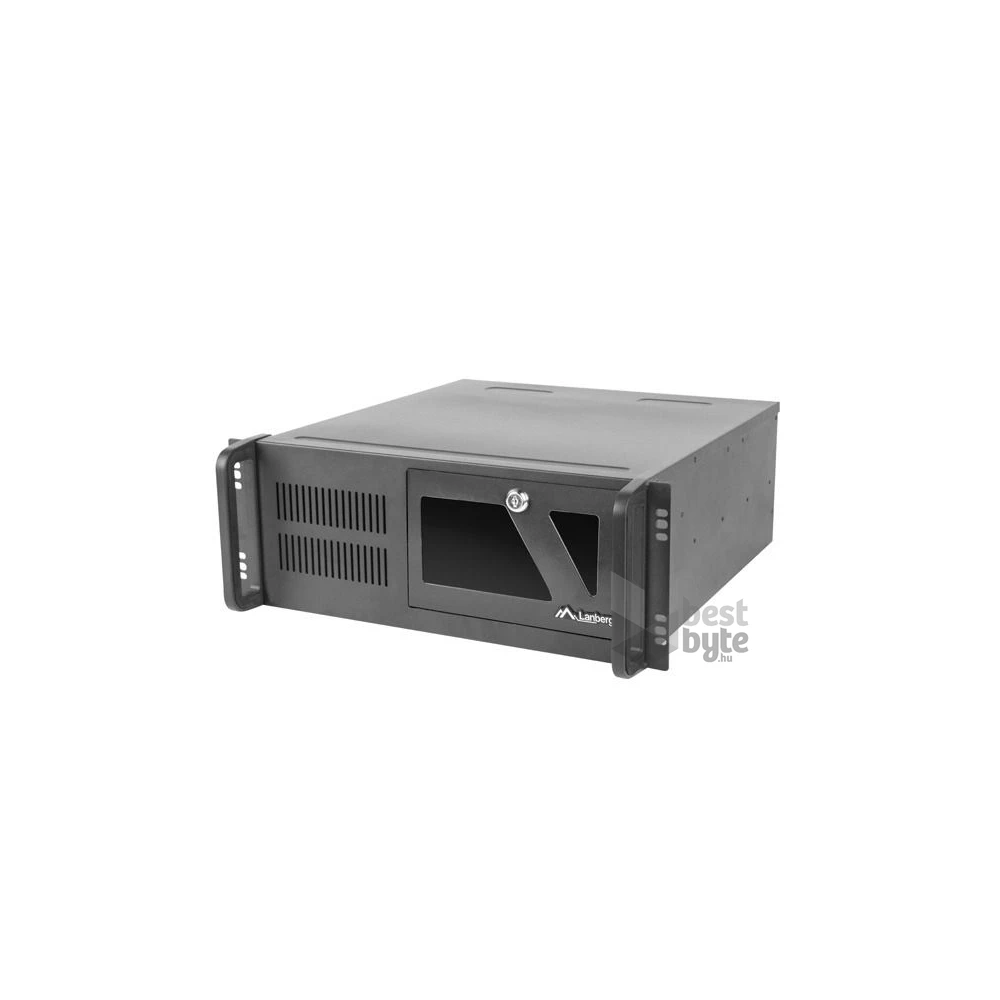 Lanberg SC01-4504-10B 19" 4U SZÉL:430mm MÉLY:450mm MAG:177mm táp nélküli rack szerver ház