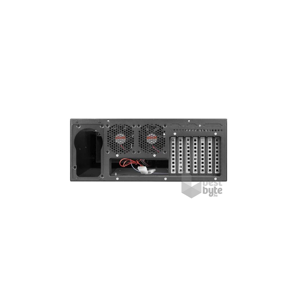 Lanberg SC01-4504-10B 19" 4U SZÉL:430mm MÉLY:450mm MAG:177mm táp nélküli rack szerver ház