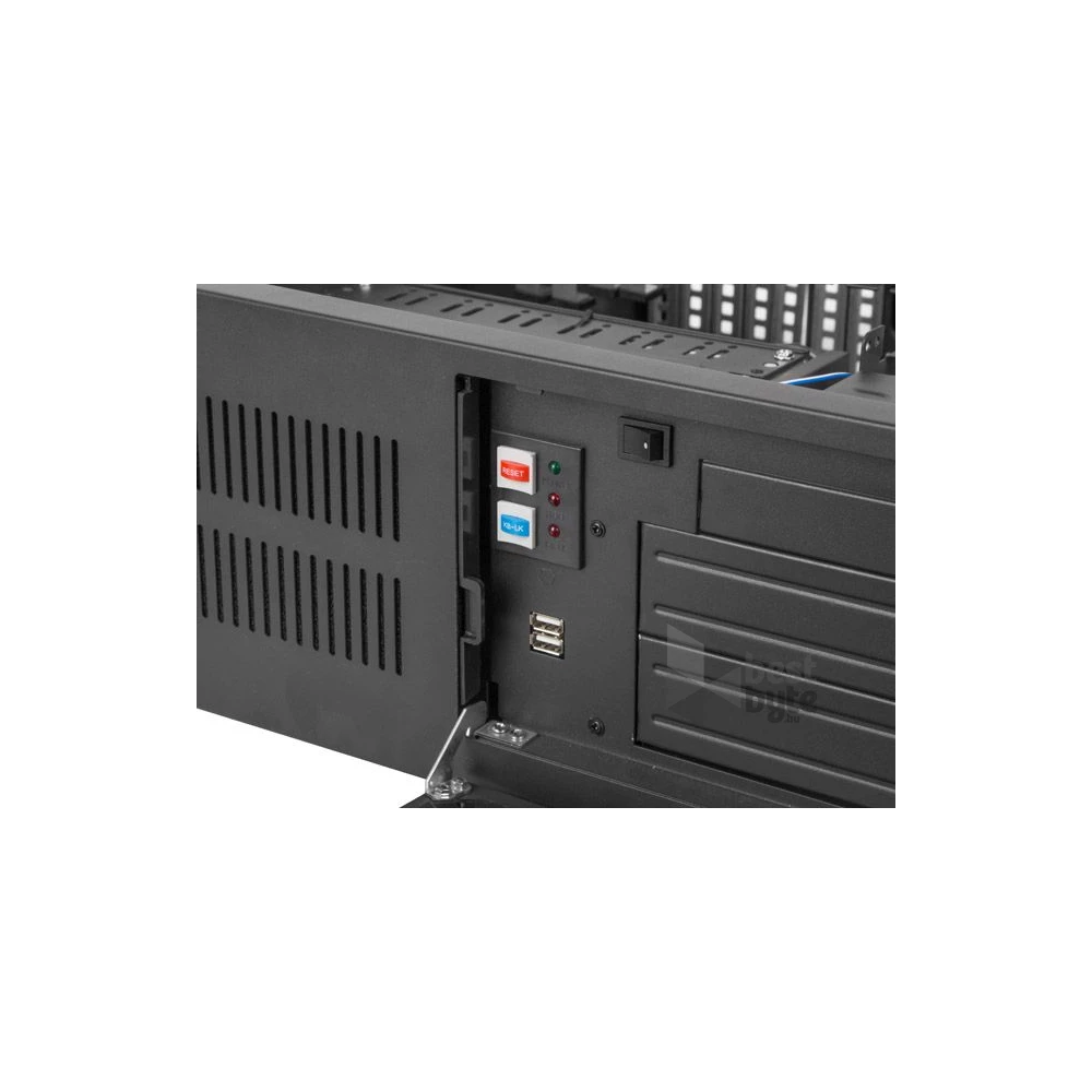 Lanberg SC01-4504-10B 19" 4U SZÉL:430mm MÉLY:450mm MAG:177mm táp nélküli rack szerver ház