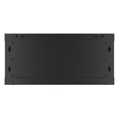 Lanberg WF01-6404-10B 19" 4U SZÉL:600mm MÉLY:450mm MAG:290mm lapraszerelt üvegajtós fekete fali rack szekrény