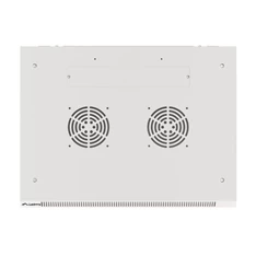Lanberg WF01-6406-00S 19" 6U SZÉL:600mm MÉLY:450mm MAG:600mm lapraszerelt fémajtós szürke fali rack szekrény