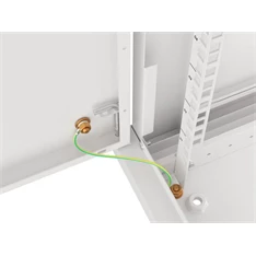 Lanberg WF01-6406-00S 19" 6U SZÉL:600mm MÉLY:450mm MAG:600mm lapraszerelt fémajtós szürke fali rack szekrény