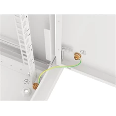Lanberg WF01-6406-00S 19" 6U SZÉL:600mm MÉLY:450mm MAG:600mm lapraszerelt fémajtós szürke fali rack szekrény