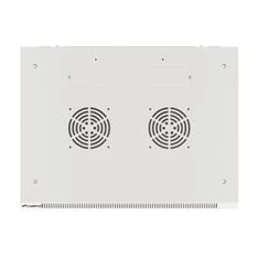 Lanberg WF01-6406-10S 19" 6U SZÉL:600mm MÉLY:450mm MAG:379mm lapraszerelt üvegajtós szürke fali rack szekrény