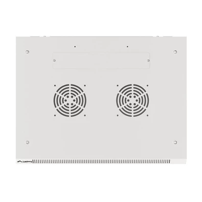 Lanberg WF01-6406-00S 19" 6U SZÉL:600mm MÉLY:450mm MAG:600mm lapraszerelt fémajtós szürke fali rack szekrény