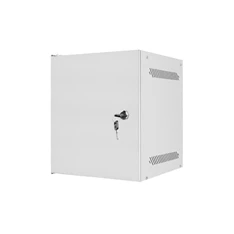 Lanberg WF10-2306-00S 10" 6U SZÉL:280mm MÉLY:310mm MAG:336mm lapraszerelt fémajtós szürke fali rack szekrény