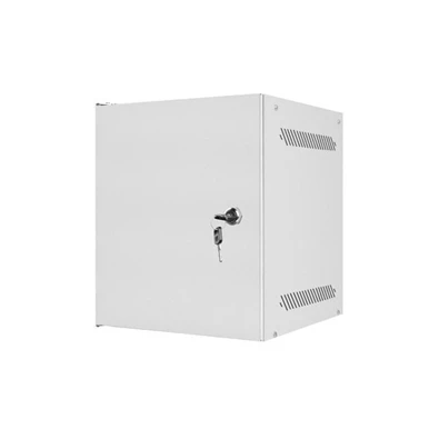 Lanberg WF10-2306-00S 10" 6U SZÉL:280mm MÉLY:310mm MAG:336mm lapraszerelt fémajtós szürke fali rack szekrény