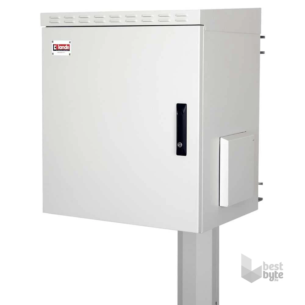 Lande LN-SBO-IP5516U6045-LG SAFEbox 19" 16U 600x450 kültéri szürke fali rack szekrény