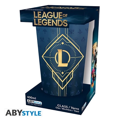League of Legends "Hexteck logo" 400ml üveg pohár