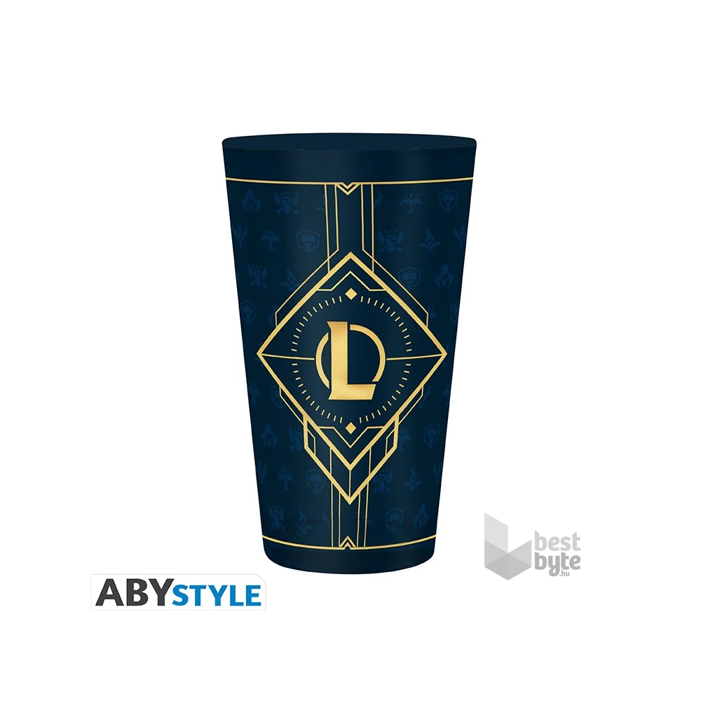 League of Legends "Hexteck logo" 400ml üveg pohár