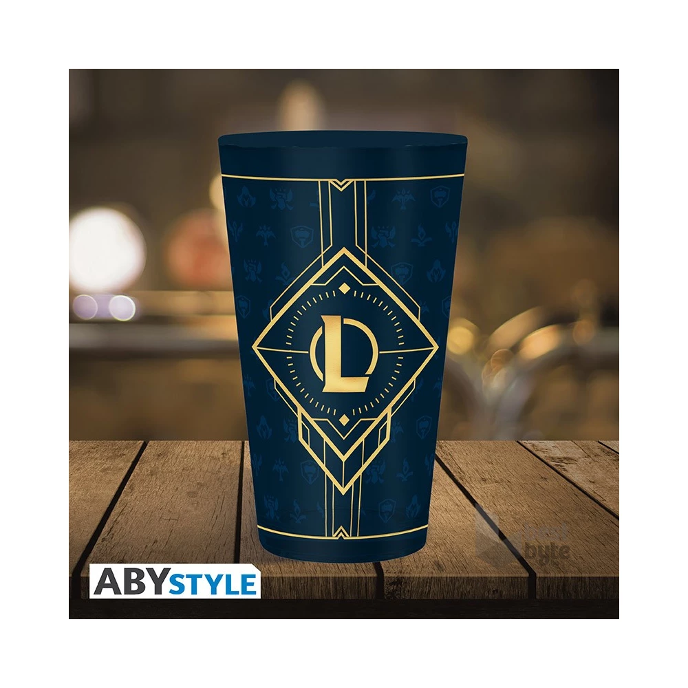 League of Legends "Hexteck logo" 400ml üveg pohár