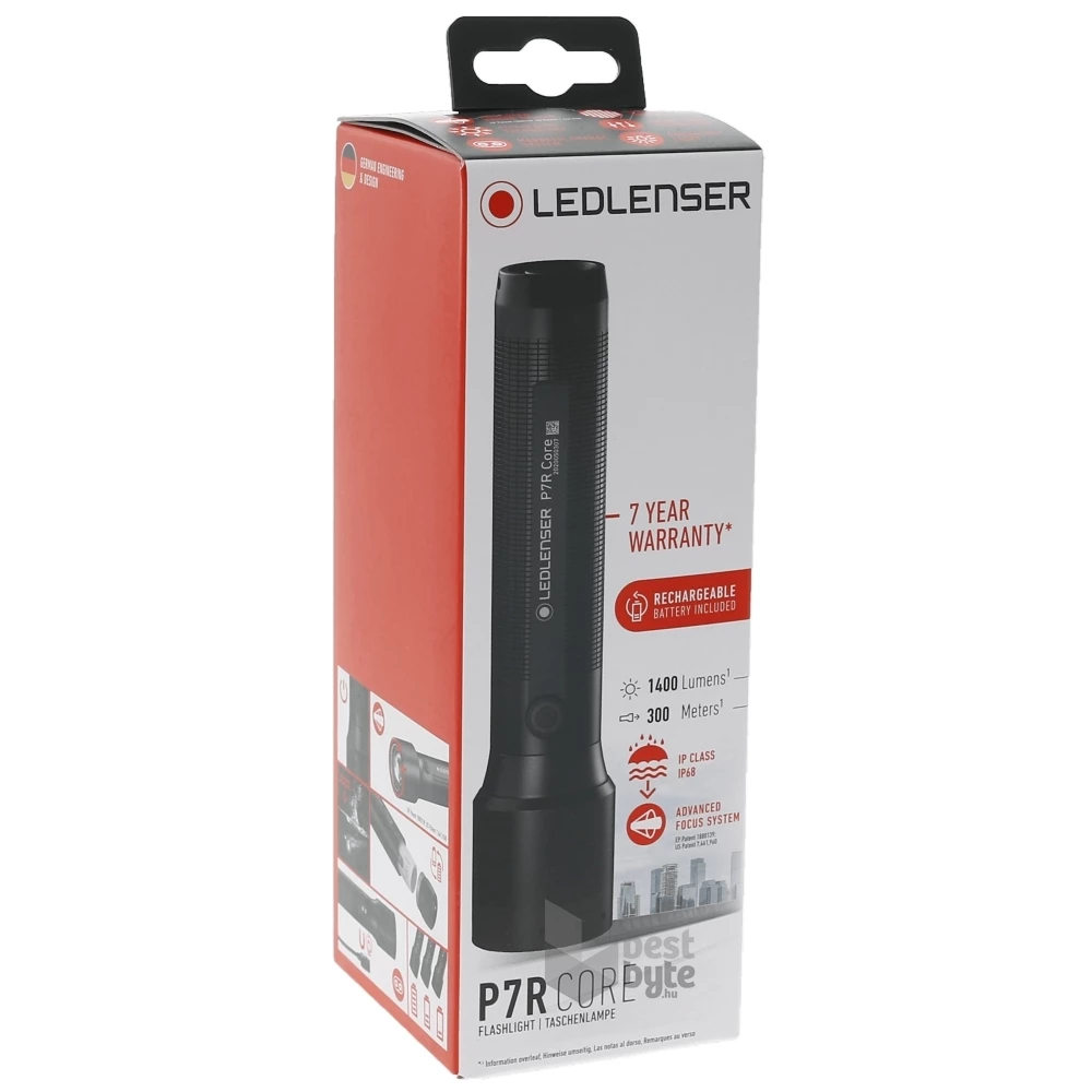 Ledlenser P7R Core 1400lm Li-ion tölthető rúdlámpa