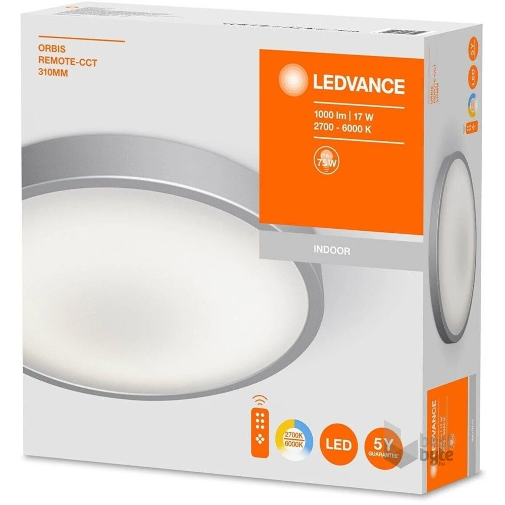 Ledvance Orbis 17W/2700-6000K/1000lm/IP20/310 mm/távirányítós mennyezeti LED lámpa