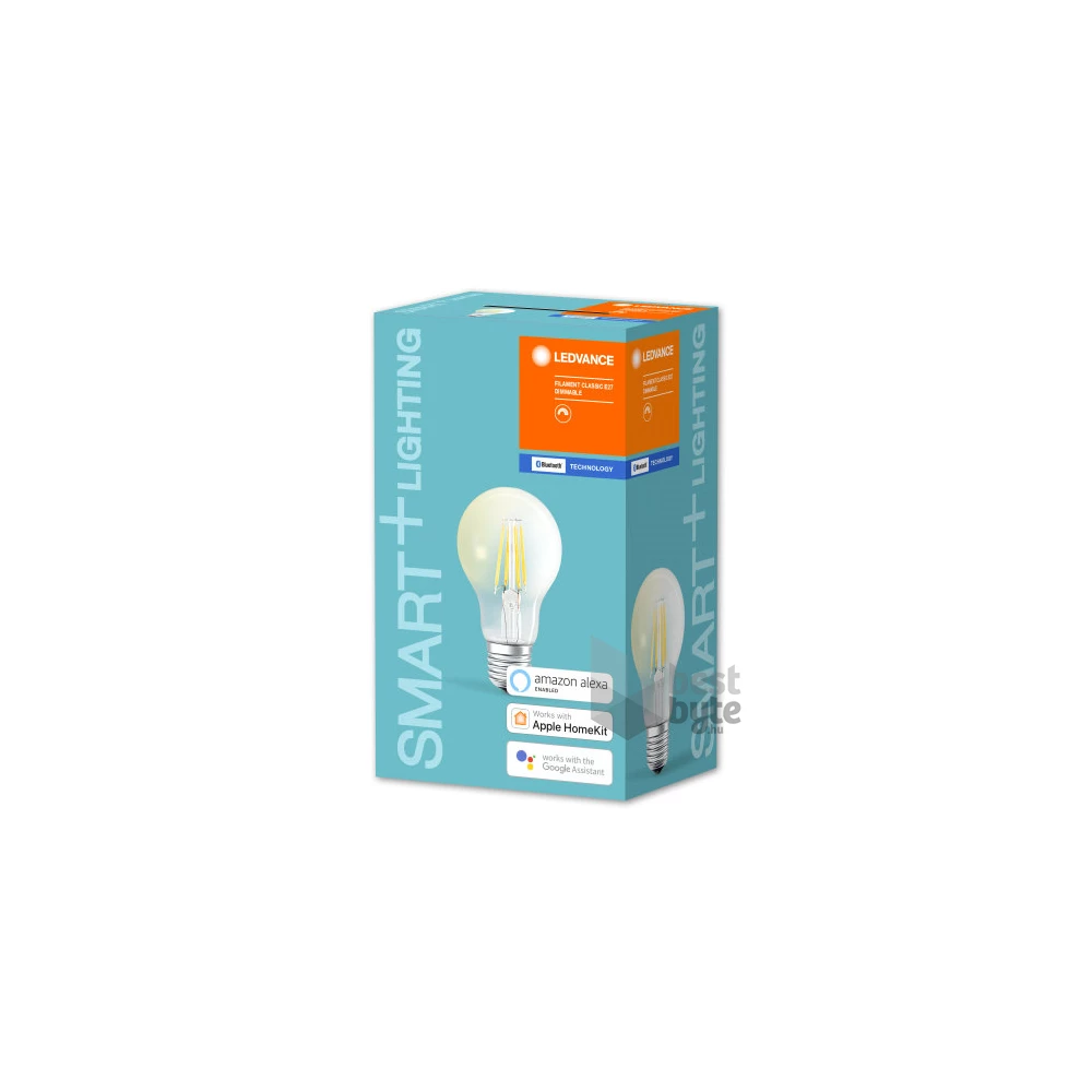 Ledvance Smart+ Bluetooth vezérlésű, üveg búra/5,5W/650lm/DIM/2700K/E27 LED körte izzó
