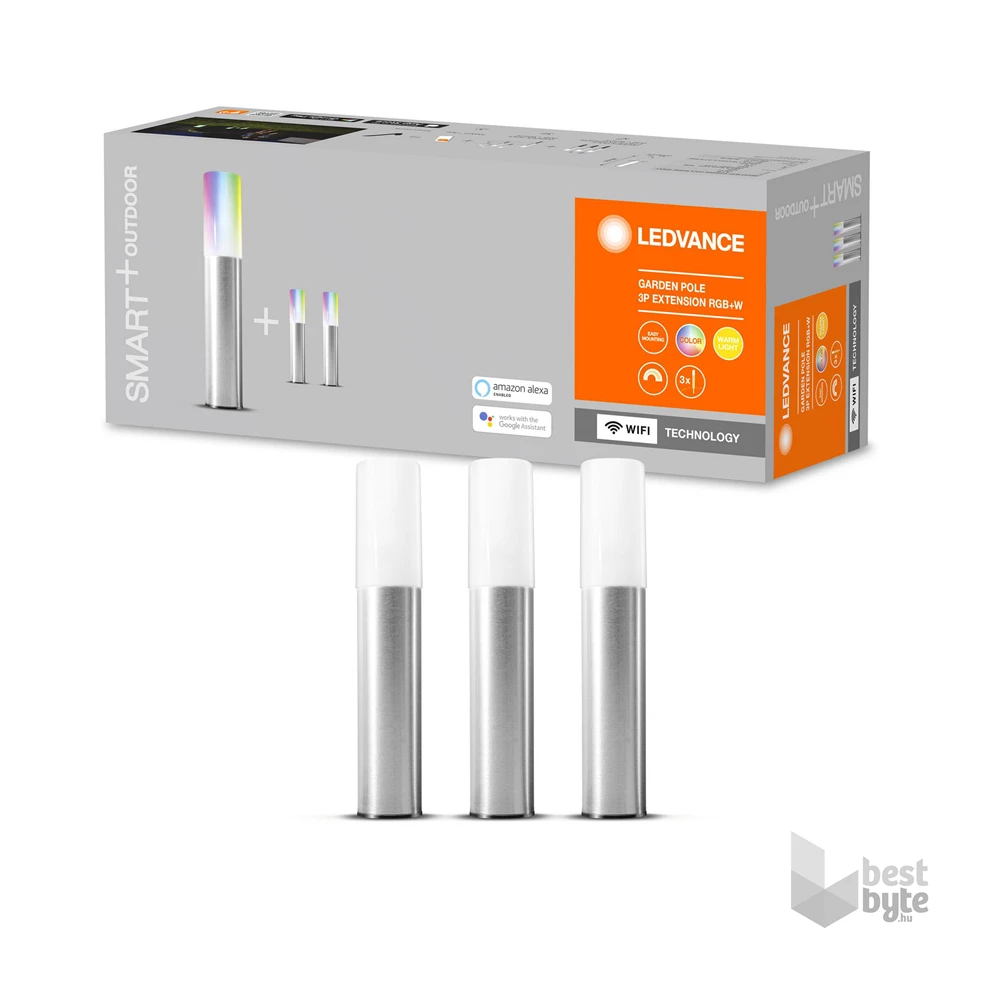 Ledvance Smart+ WiFi Garden 3 Pole kiegészítő 3db-os okos kültéri lámpa, színváltós, okos,  vezérlehető  lámpatest
