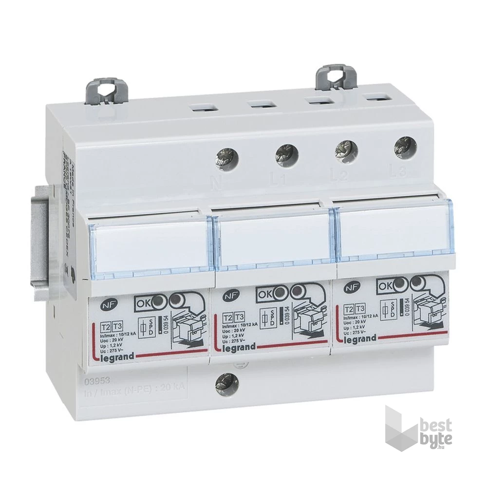 Legrand 003953 Lexic 4P 12kA komplett túlfeszültség-levezető