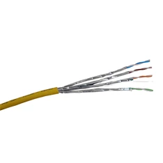 Legrand 032884 Cat6A árnyékolt (U/FTP) 4 érpár (AWG23) LSZH CCA 500m sárga fali kábel Legrand 032884 Cat6A árnyékolt (U/FTP) 4 érpár (AWG23) LSZH CCA 500m sárga fali kábel