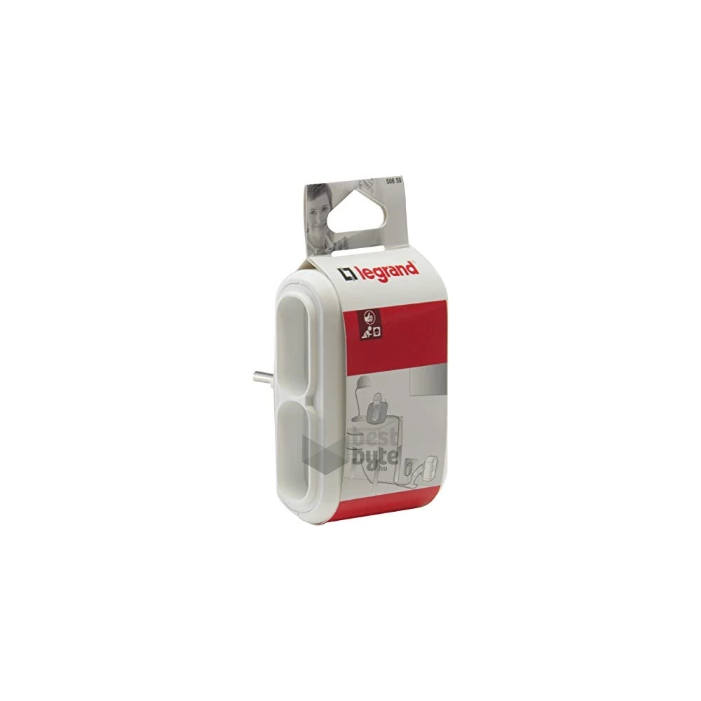 Legrand 049400 4-es 2P elosztódugó, 6A, fehér