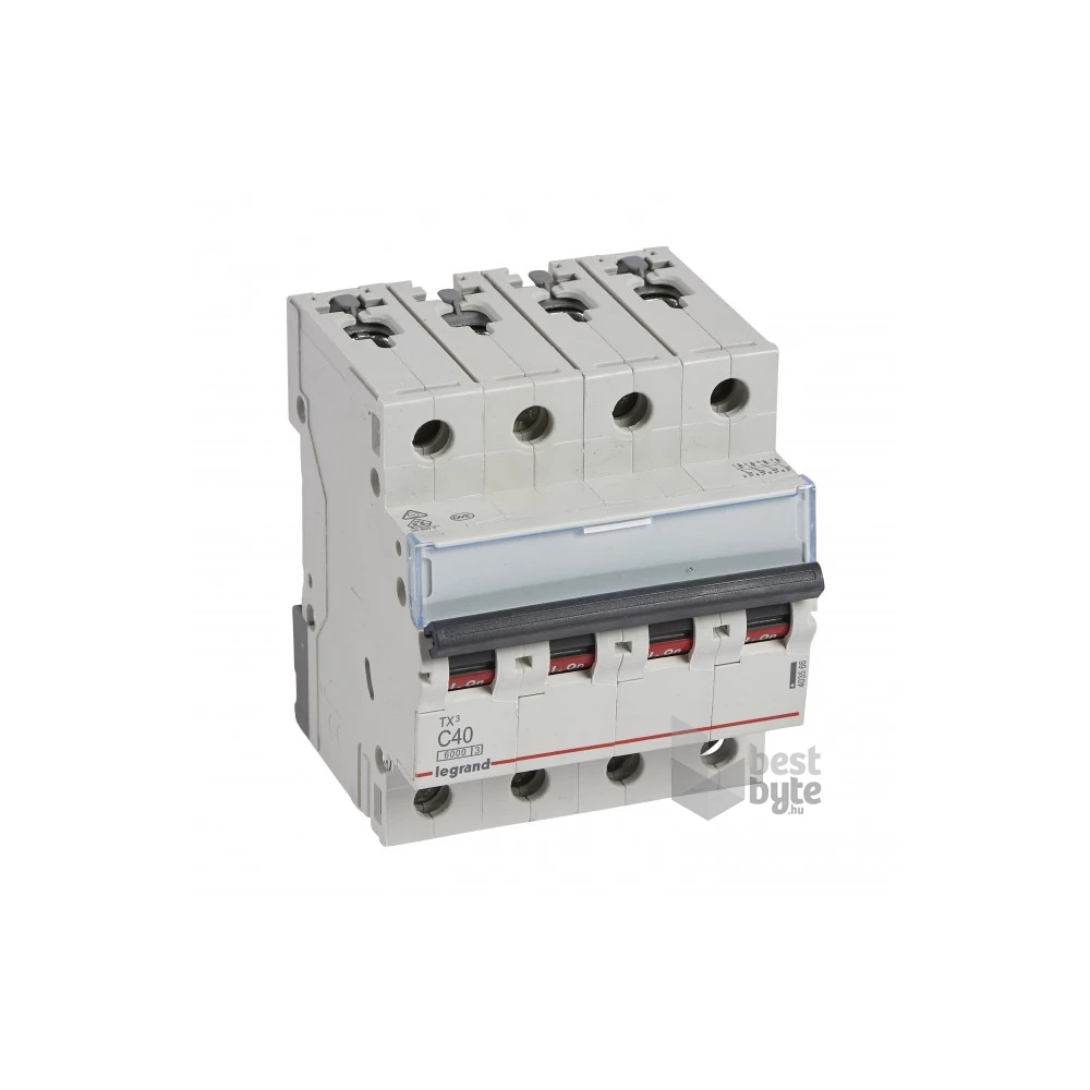 Legrand 403566 TX3 C40 6kA BIC 4 pólusú kismegszakító