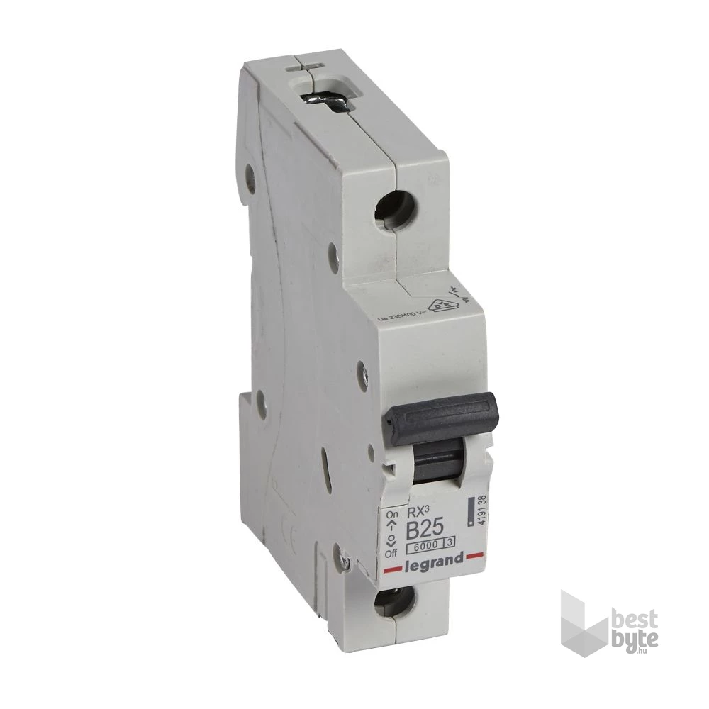 Legrand 419138 RX3 B25 6kA BIC 1 pólusú kismegszakító
