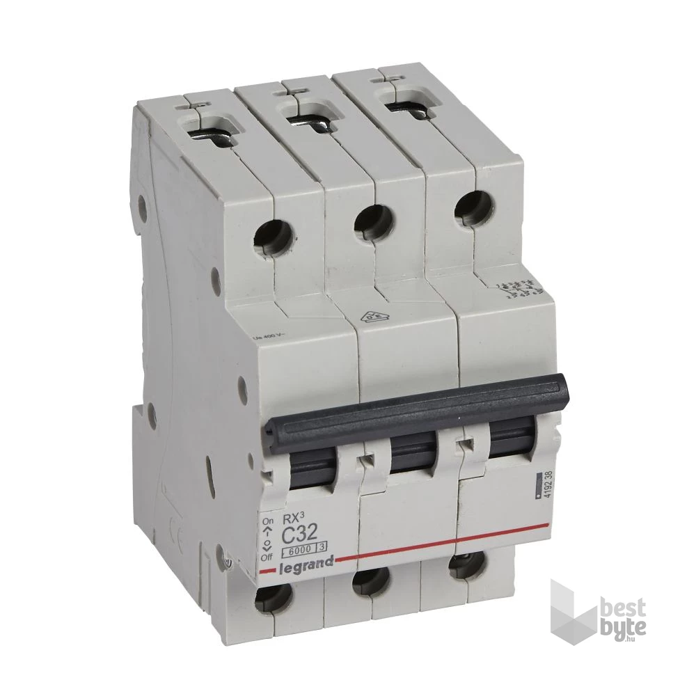 Legrand 419238 RX3 C32 6kA BIC 3 pólusú kismegszakító