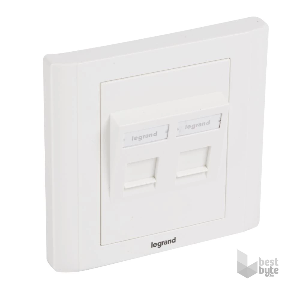 Legrand 632797 2xRJ45 Keystone port fogadására Linkeo süllyesztett szerelvény
