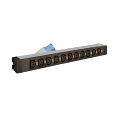 Legrand 646815 19"/1U PDU elosztósor 16A 12xC13 reteszelhető aljzat ipari-3P+N+F 3m csatlakozódugóval Legrand 646815 19"/1U PDU elosztósor 16A 12xC13 reteszelhető aljzat ipari-3P+N+F 3m csatlakozódugóval