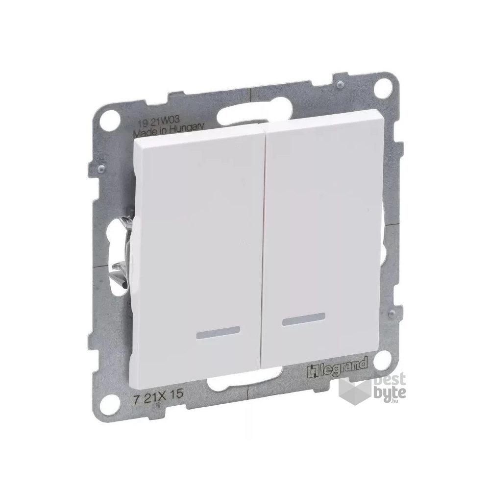 Legrand 721115 Suno 105 fehér jelzőfényes csillárkapcsoló