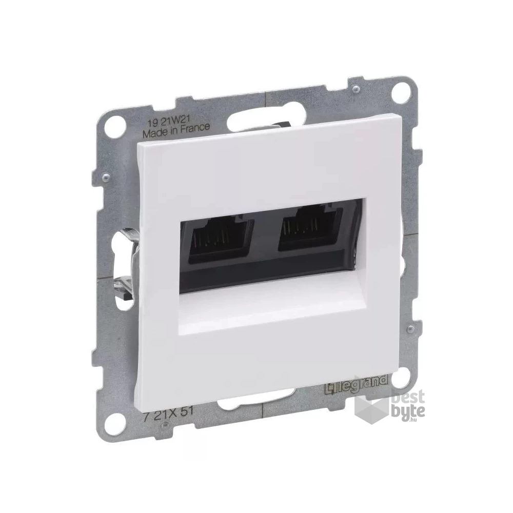 Legrand 721151 Suno 2xRJ45 fehér CAT.5e UTP csatlakzóaljzat
