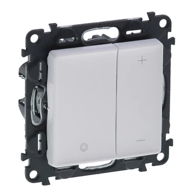 Legrand 752162 Valena Life 2 vezetékes - minden lámpatípushoz fehér nyomógombos fényerőszabályzó