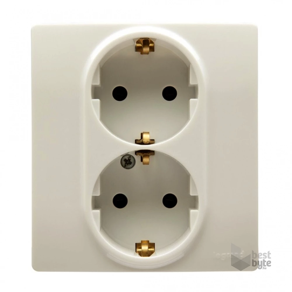 Legrand 764634 Niloé bézs 2×2P+F csatlakozóaljzat