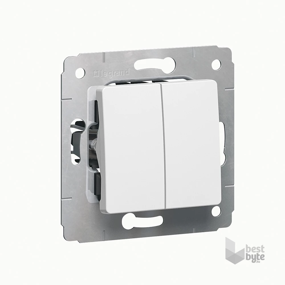 Legrand 773608 Cariva fehér kettős váltókapcsoló