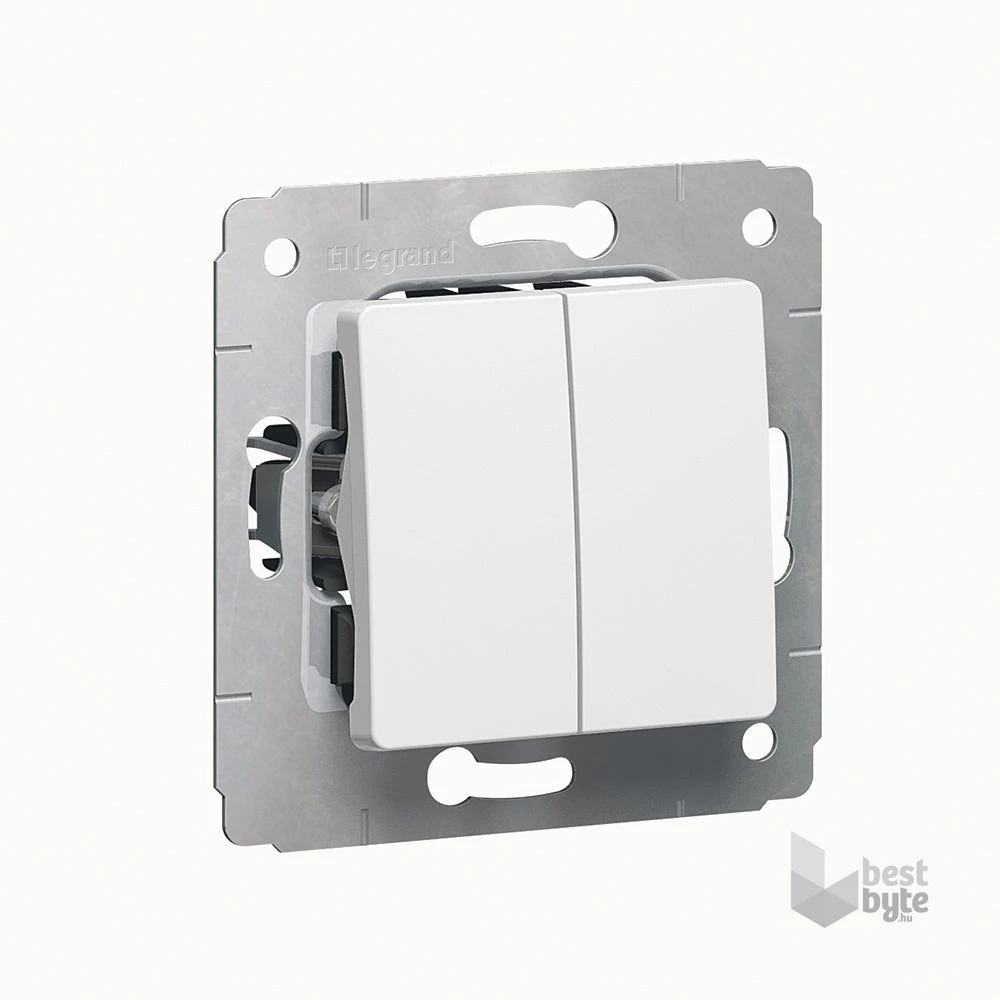 Legrand 773608 Cariva fehér kettős váltókapcsoló