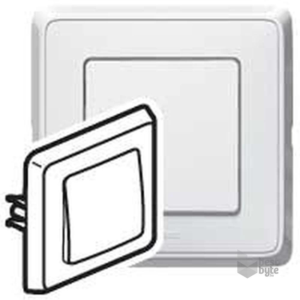 Legrand 773811 Cariva fehér egypólusú nyomókapcsoló