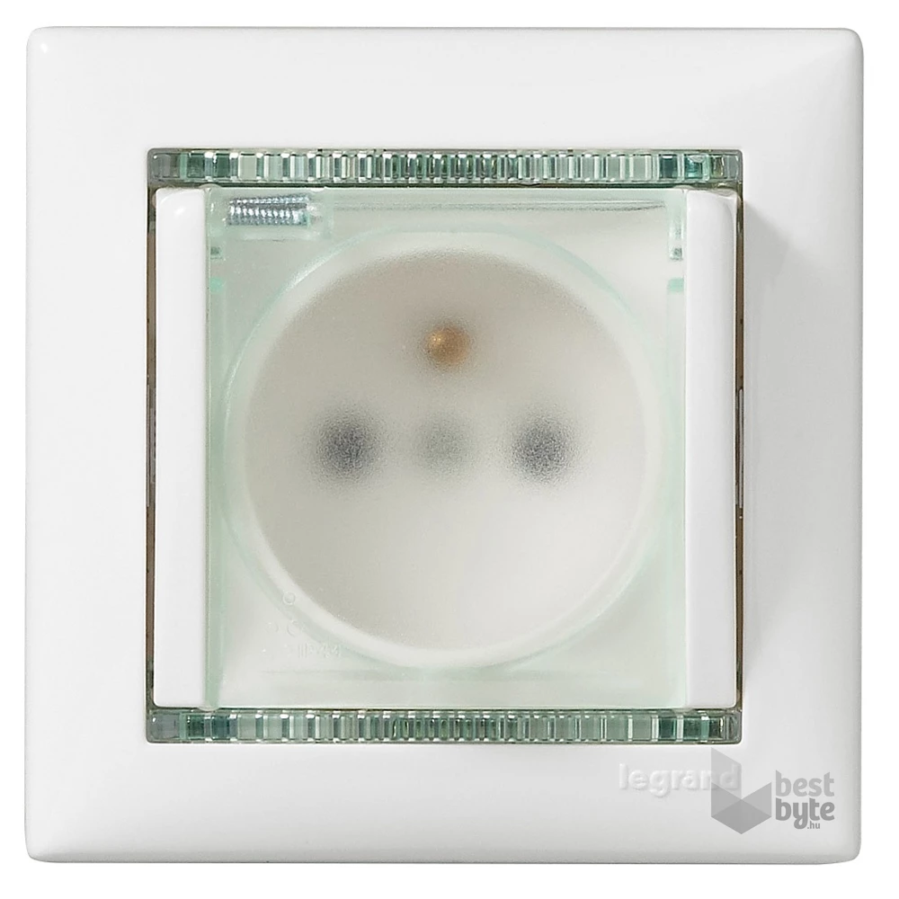 Legrand 774220 Valena fehér 2P+F IP44 csatlakozóaljzat csapófedéllel