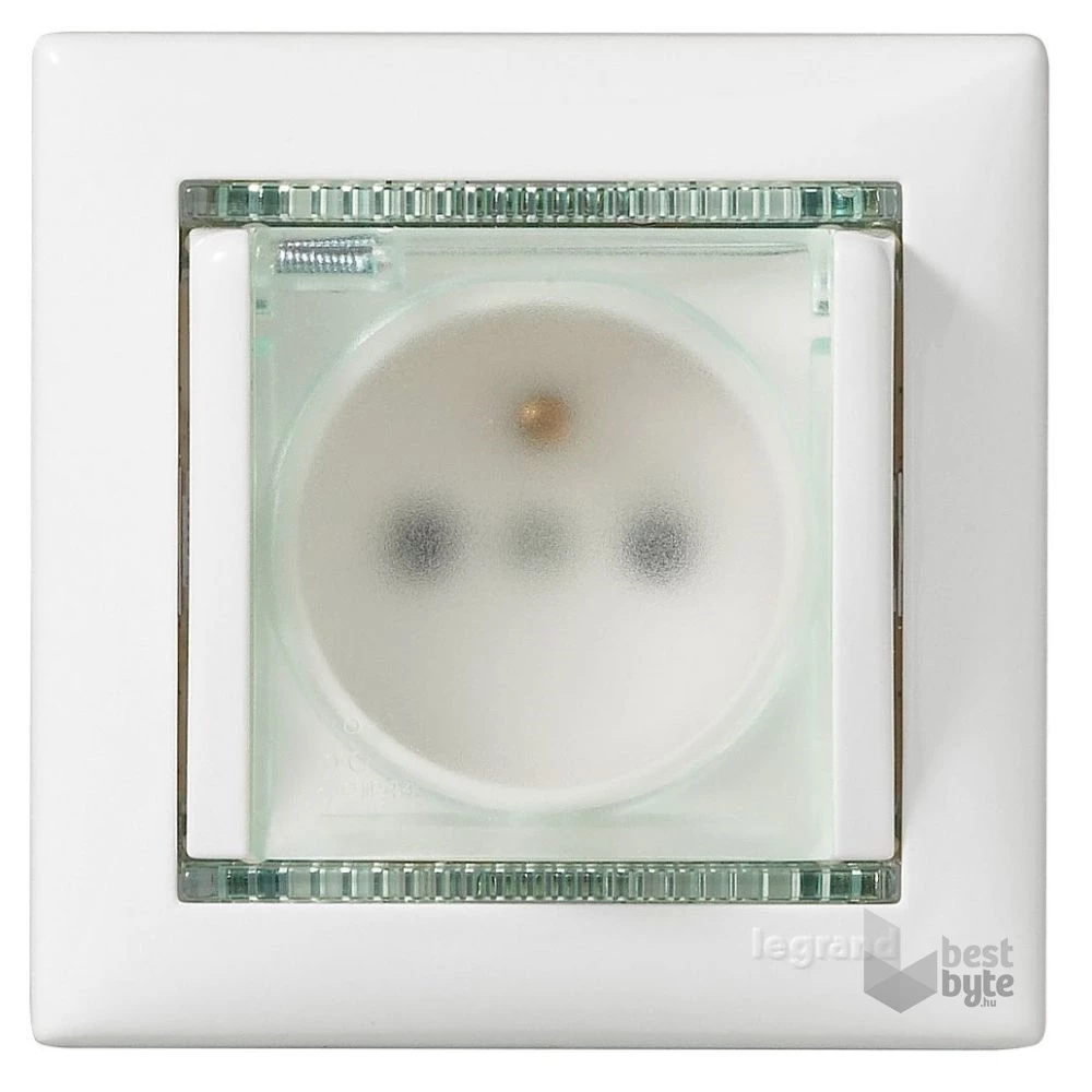 Legrand 774220 Valena fehér 2P+F IP44 csatlakozóaljzat csapófedéllel