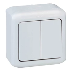 Legrand 782361 Forix IP44 fehér kettős váltókapcsoló