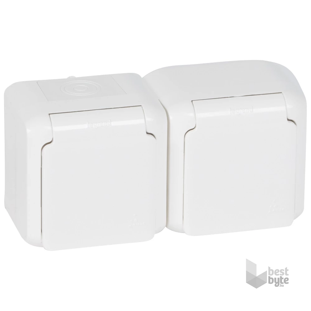 Legrand 782374 Forix IP44 fehér 2X2P+F dupla csatlakozóaljzat