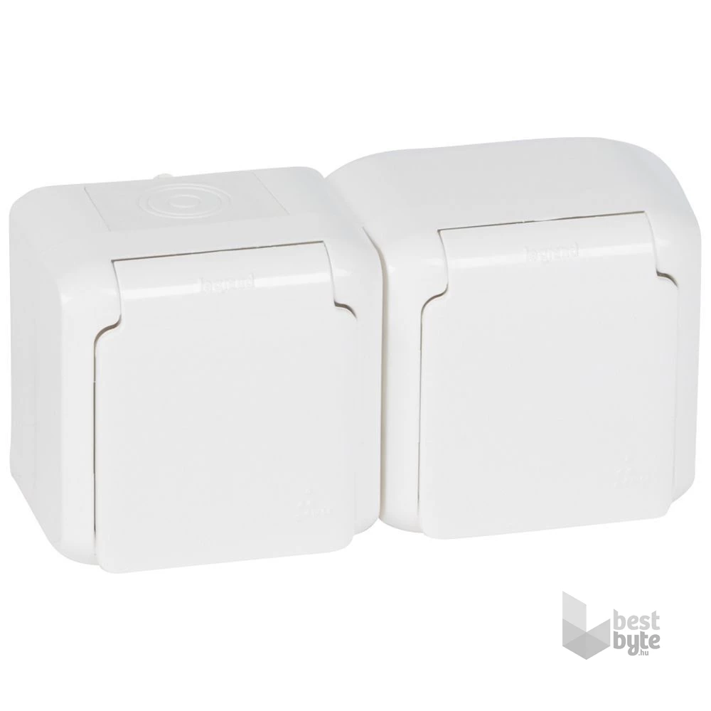 Legrand 782374 Forix IP44 fehér 2X2P+F dupla csatlakozóaljzat