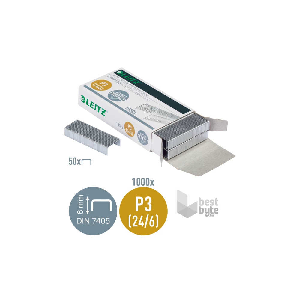 Leitz 24/6 1000db/doboz fűzőkapocs