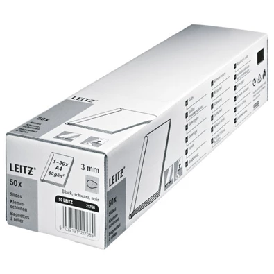 Leitz 3mm 50db-os fekete iratsín