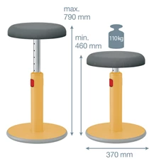 Leitz COSY Ergo Active meleg sárga ergonomikus ülő-álló szék
