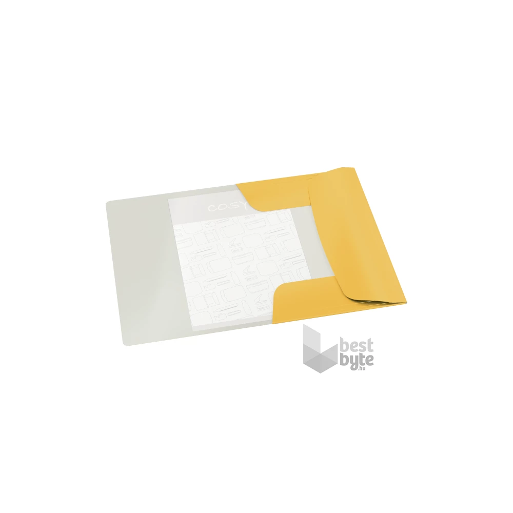 Leitz COSY Soft touch A4 meleg sárga gumis karton mappa