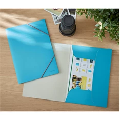 Leitz COSY Soft touch A4 nyugodt kék gumis karton mappa