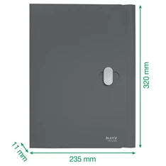 Leitz Recycle A4 PP piros 3-pólyás mappa