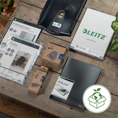 Leitz Recycle A4 PP piros 3-pólyás mappa