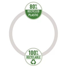 Leitz Recycle A4 PP sárga 3-pólyás mappa