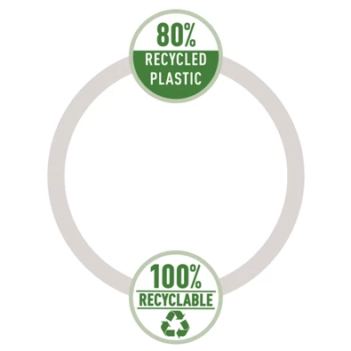 Leitz Recycle A4 PP sárga 3-pólyás mappa